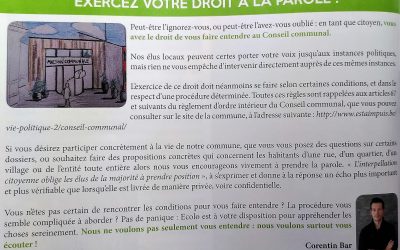 Exercez votre droit à la parole …