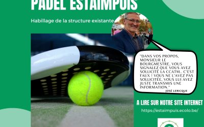 Padel : Demande de permis d’urbanisme & habillage