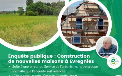 Construction de nouvelles maisons à Evregnies