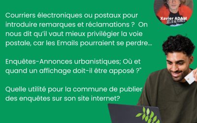 Enquêtes urbanistiques : Privilégier la voie postale à l’Email ?