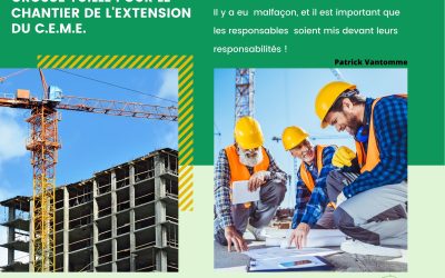 C.E.M.E. : Grosse tuile pour le chantier …